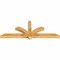 Ekena Millwork Redmond Rough Sawn Timber Gable Bracket, Western Red Cedar, 72"W x 27"H x 4"D x 4"F, 9/12 Pitch GBW072X27X0404RED00RWR - alternate 4